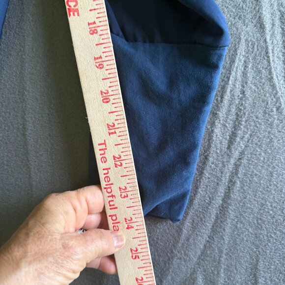 Stile Benetton Blue Cinched Waist Long Sleeve Mini Dress Women's Small - Picture 6 of 6